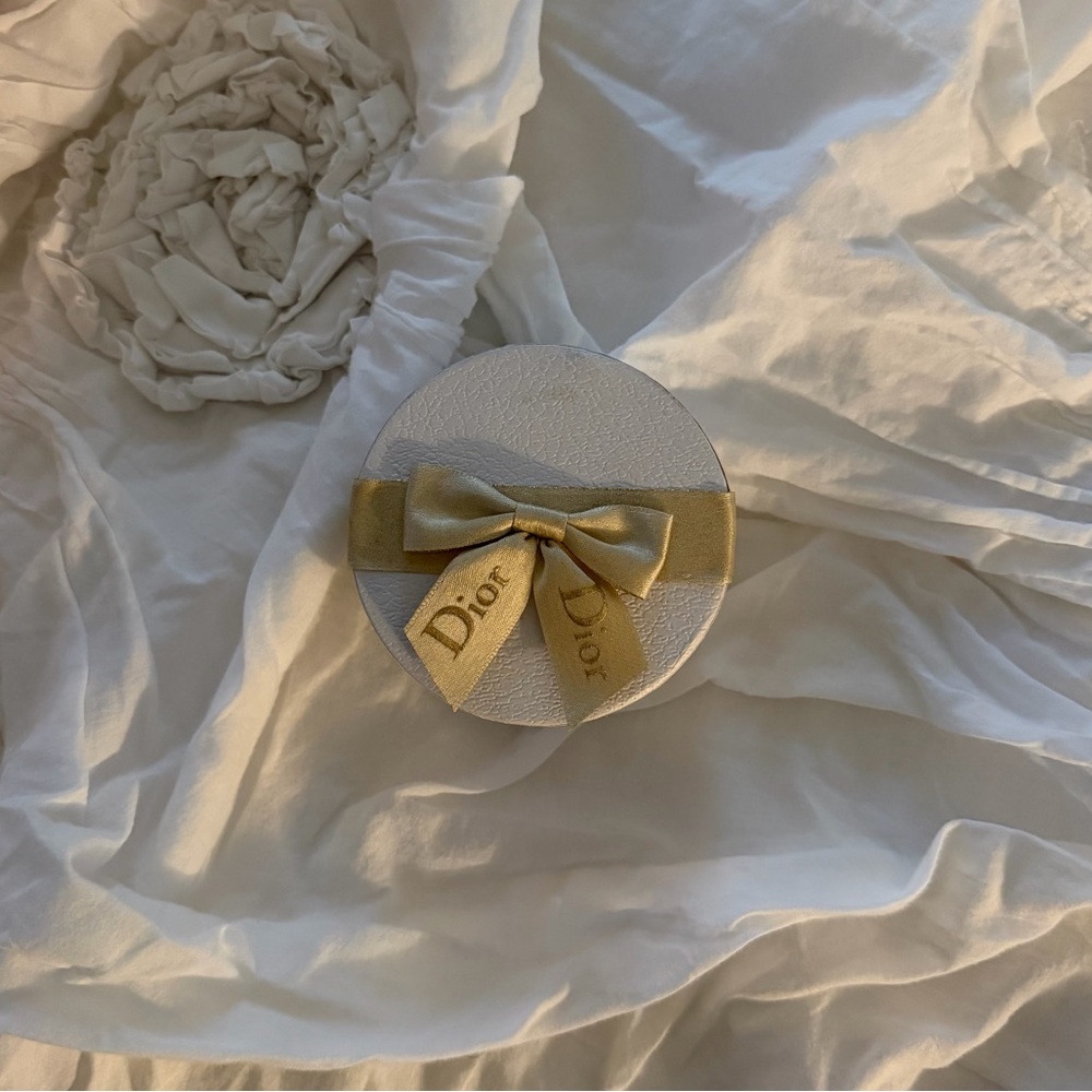 Small Dior Gold Bow Box